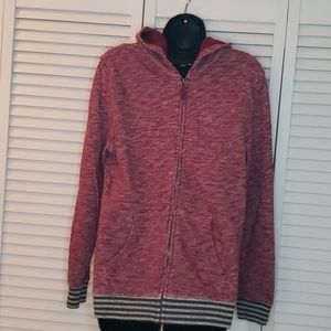 Zip-up hooded sweatshirt